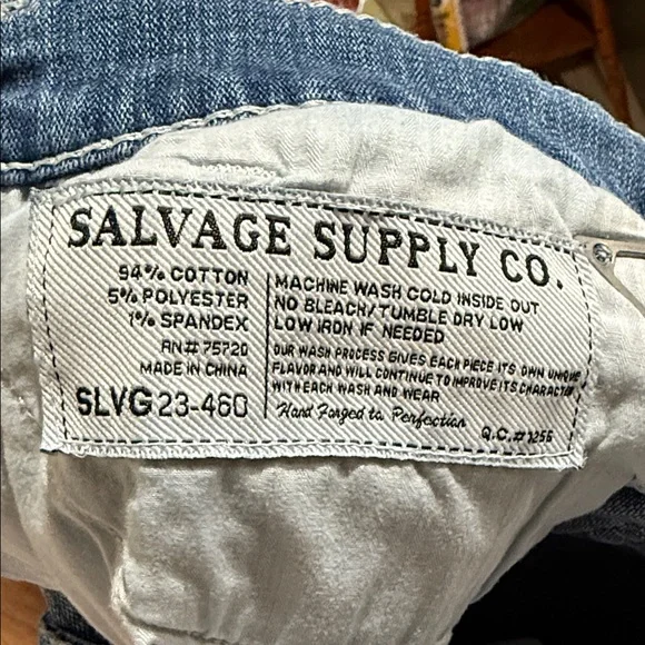 Buckle Salvage Blue Slim Men's Jeans - Picture 4 of 8